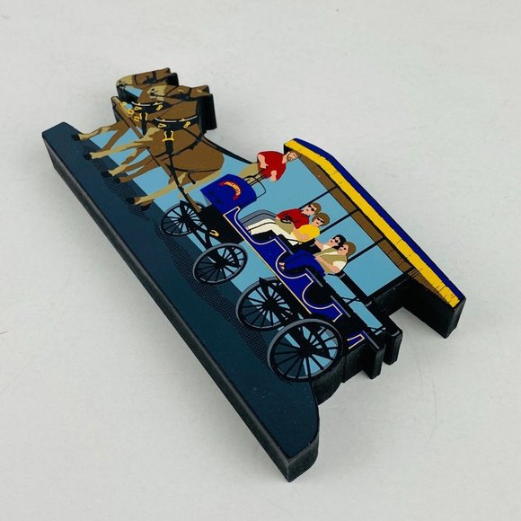 Shelia's Shelia Sheila Palmetto Carriage Tour CVN07 Signed By Artist Wood Art - Picture 9 of 11